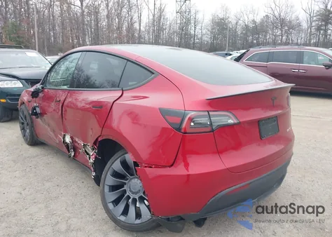 2024 Tesla Model Y Performance Dual Motor All-Wheel Drive из США, поврежденный, VIN 7SAYGDEF1RA278679